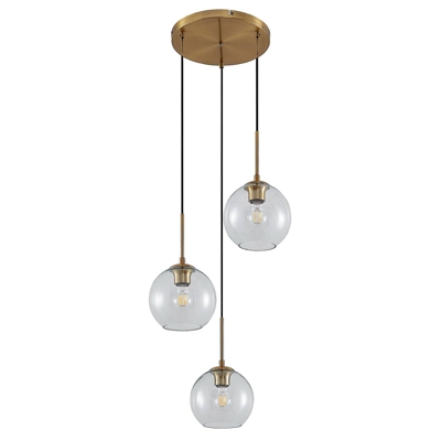 Lindby Tiruma lámpara colgante, 3 luces, redondo