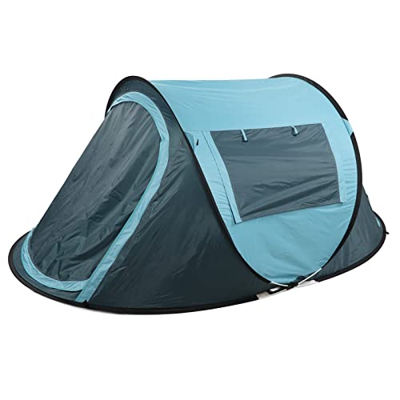 Tienda de campaña impermeable y resistente al viento, tienda de campaña portátil impermeable para 3-4 personas con ventana de ventilación ampliada con