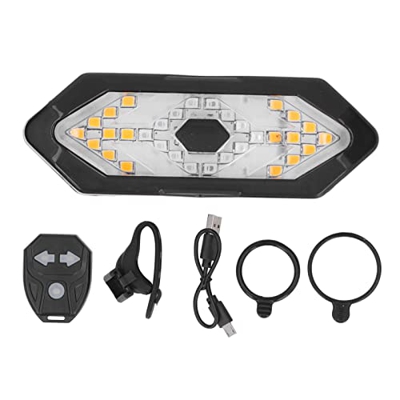 BuyWeek Luz Trasera con Control Remoto, señal de Giro Inteligente para Bicicleta, luz Trasera con Control Remoto y bocina para Montar de Noche