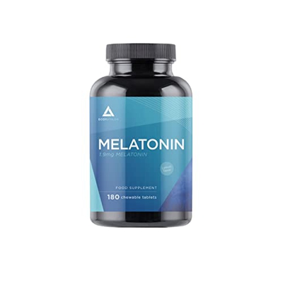 Bodyathlon- Melatonina pura 1.9 mg-180 Comprimidos Masticables- Ayuda a conciliar el sueño- Melatonina para Dormir Bien-Sabor Limón- Efecto rápido