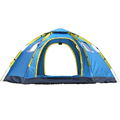 Tienda de campaña impermeable y resistente al viento, tienda de campaña emergente instantánea, tienda de campaña automática para 6-8 personas con 2 pu