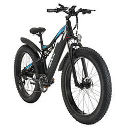 GUNAI Bicicleta Eléctrica Mountain E-Bike 26 '' 4.0 Fat Tire 48v con Batería De Iones de Litio ExtraíBle 17AH Y Doble AbsorcióN de Impactos precio