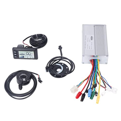 BuyWeek Controlador de Velocidad de Bicicleta eléctrica, Controlador de modificación de Bicicleta eléctrica 30A con medidor LCD GD01 a Prueba de Agua, en oferta
