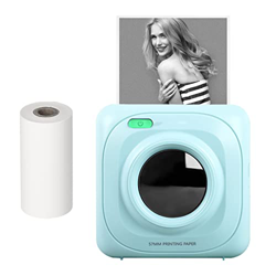 Leepesx Pocket Printer BT Impresora térmica inalámbrica Impresora portátil portátil de 200 ppp para foto Imagen Recibo Nota Nota Etiqueta adhesiva Com precio