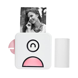 Leepesx L1 Impresora térmica de fotos de bolsillo, 200 ppp, portátil, BT, inalámbrica, para etiquetas de recibos, fabricante de adhesivos para plan de características