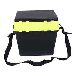FMOPQ Caja de Pesca de mar de liberación, Caja de Asiento de Pesca de mar, Caja de Aparejo de Aparejos, Caja de Pesca de Almacenamiento para Sentarse características