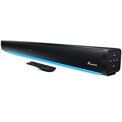 Barra de sonido envolvente con Bluetooth, 80 W, 94 cm, para dispositivos de TV con subwoofer integrado, 109 dB, 3 modos de ecualización a través de co precio