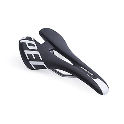 sillín de montaña Bicicleta Sillín Road Bike Sillín Triatlón Ciclismo Seat Hollow Wide Bike Asiento (Color : Black)