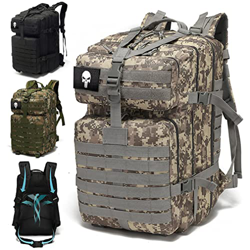 SPAHER 50L Mochila Táctica Militar Tactica Trekking Mochila Senderismo Molle Assault Pack Mochilas de Marcha 800D Oxford Impermeable Mochila para Send en oferta