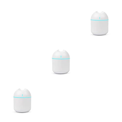 osiuujkw 3 Juegos de Humidificador de aire de 250ml, difusor de Aroma de escritorio continuo/intermitente con luz nocturna, generador de niebla para i