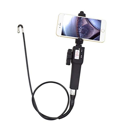 FMOPQ Endoscopio Industrial Cable Flexible 720P HD Cámara de inspección a Prueba de Agua con 4 LED Cámara de Lente de 8 mm