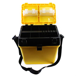 Caja de aparejos de pesca de liberación, caja de pesca de carpa de 2 colores, ligera para anzuelo de línea de señuelo de pescado, equipo de pesca, caj en oferta