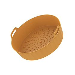 Freidora de aire de silicona, cesta de repuesto para microondas, fácil de limpiar, de silicona para hornear, freír y freír características