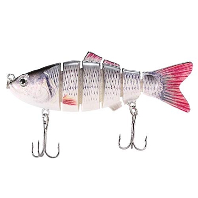 FMOPQ Tearicok 10cm/20g 6 Secciones articuladas Swimbait señuelo de Pesca (8)