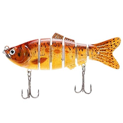 FMOPQ Tearicok 10cm/20g 6 Secciones articuladas Swimbait señuelo de Pesca (10)