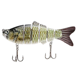 FMOPQ Tearicok 10cm/20g 6 Secciones Articuladas Swimbait Señuelo de Pesca (1) en oferta