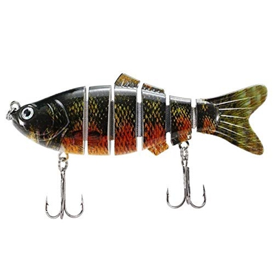 FMOPQ Tearicok 10cm/20g 6 Secciones articuladas Swimbait señuelo de Pesca (5)