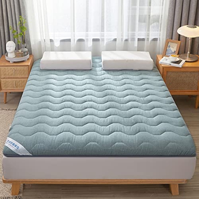 Colchon Tatami Japones Suelo Plegable 8CM Espesar Fibra de Carbón de Bambú Respirable Colchón De Futón para Dormir Viaje, Acolchado Estera para Dormir