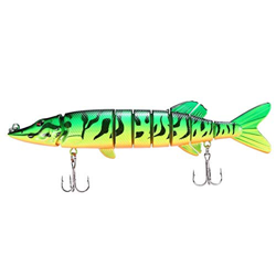 FMOPQ Tearicok 8" / 20cm 66g Realista Multi-articulado 8 segmentos Pike Muskie Señuelo de Pesca (1) precio