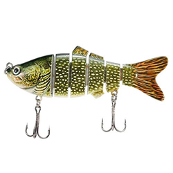 FMOPQ Tearicok 10cm/20g 6 Secciones articuladas Swimbait señuelo de Pesca (2) características