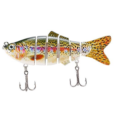 FMOPQ Tearicok 10cm/20g 6 Secciones articuladas Swimbait señuelo de Pesca (6)