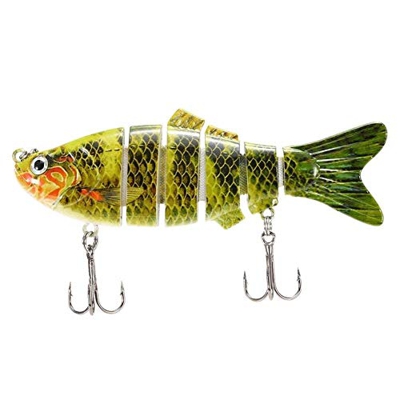 FMOPQ Tearicok 10cm/20g 6 Secciones Articuladas Swimbait Señuelo de Pesca (9)