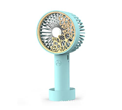 FMap Ventilador portátil de Mano, operado 2-3 Horas, 2 Paquetes, Tiene 3 Velocidad de Viento Ajustable,USB Recargable (Color : G) precio
