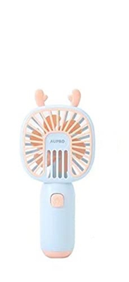 FMap Operado de 2 a 3 Horas, 2 Paquete, Tiene 1 Velocidad del Viento Ajustable,USB Ventilador portátil Recargable y portátil (Color : C)
