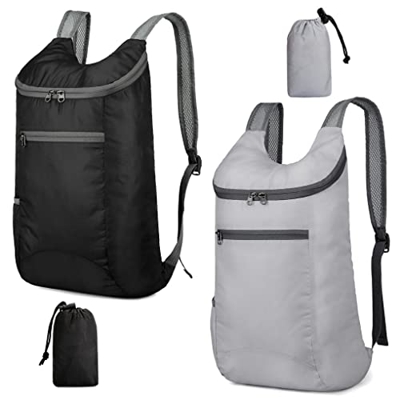Feibmir 2 Mochilas Plegables Ultraligeras, Mochilas de Senderismo Resistentes al Agua, Mochilas Plegables Para , Viajes al Aire Libre, Camping, Escala