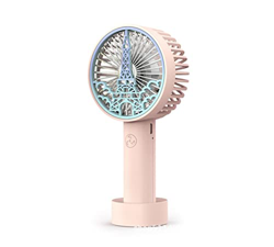 FMap Ventilador portátil de Mano, operado 2-3 Horas, 2 Paquetes, Tiene 3 Velocidad de Viento Ajustable,USB Recargable (Color : L) precio