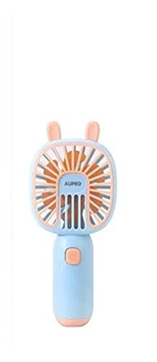 FMap Operado de 2 a 3 Horas, 2 Paquete, Tiene 1 Velocidad del Viento Ajustable,USB Ventilador portátil Recargable y portátil (Color : O)