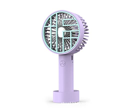 FMap Ventilador portátil de Mano, operado 2-3 Horas, 2 Paquetes, Tiene 3 Velocidad de Viento Ajustable,USB Recargable (Color : M) precio