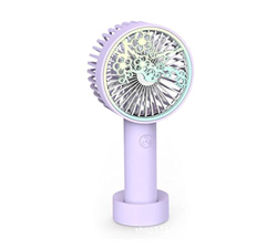FMap Ventilador portátil de Mano, operado 2-3 Horas, 2 Paquetes, Tiene 3 Velocidad de Viento Ajustable,USB Recargable (Color : C) características