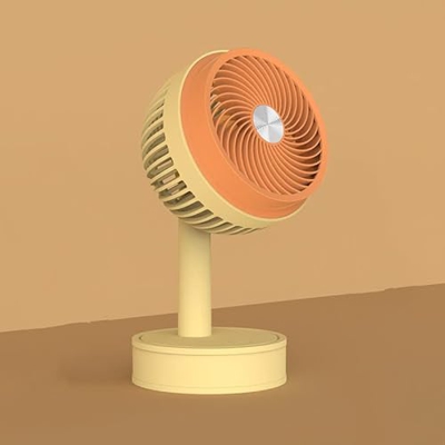 FMap Tener 3 Velocidad del Viento Ajustable,USB Ventilador portátil Recargable y portátil, operado 2-3 Horas, 2 Paquete (Color : V)