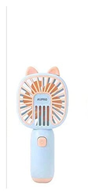 FMap Operado de 2 a 3 Horas, 2 Paquete, Tiene 1 Velocidad del Viento Ajustable,USB Ventilador portátil Recargable y portátil (Color : G)