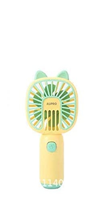 FMap Operado de 2 a 3 Horas, 2 Paquete, Tiene 1 Velocidad del Viento Ajustable,USB Ventilador portátil Recargable y portátil (Color : F)