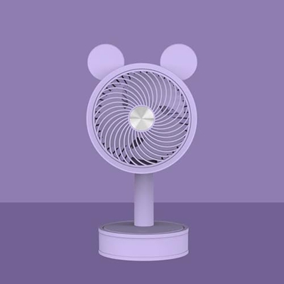FMap Tener 3 Velocidad del Viento Ajustable,USB Ventilador portátil Recargable y portátil, operado 2-3 Horas, 2 Paquete (Color : J)