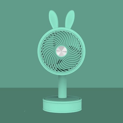 FMap Tener 3 Velocidad del Viento Ajustable,USB Ventilador portátil Recargable y portátil, operado 2-3 Horas, 2 Paquete (Color : K)