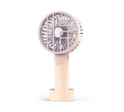 FMap Ventilador portátil de Mano, operado 2-3 Horas, 2 Paquetes, Tiene 3 Velocidad de Viento Ajustable,USB Recargable (Color : N)