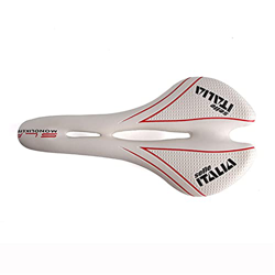 sillín de montaña MTB Silla de Bicicleta Soft Ergonomic Wave Road Road Bike Saddle Ultralight Sillín de Ciclismo (Color : White) precio