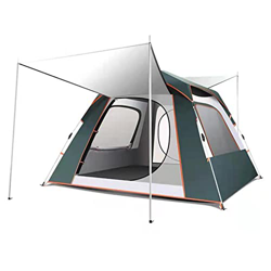 FZ FUTURE Tienda de Campaña, Tienda Campaña Familiar Tienda de Campaña 4 Personas Impermeable Costuras Selladas Acampad Camping Carpa,Verde,6 Person T características