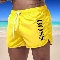 EOBPSJ Pantalones Cortos de baño para Hombre, Traje de baño Colorido de Verano, Pantalones Cortos de Playa 2022 Multicolor (Amarillo,M) en oferta