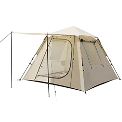 FZ FUTURE Tienda de Campaña Familiar de Lujo, Tienda Emergente para Festivales de 3-4 Personas, Senderismo Refugio Solar,3000mm Resistente Al Agua,Con en oferta