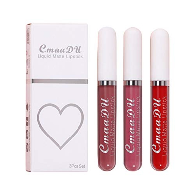 Lápiz Labial Maquillaje Gloss Ladies 3pc de larga duración Lip Beauty Sexy Hydrating Lipstick Labial En Forma De