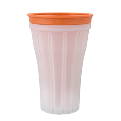Yctze Slushie Maker Cup, 150ml Gran Capacidad Magic Quick Frozen Smoothies Cup Drink Making with Cover Milk Shake Ice Cream Maker para el Verano(Naran