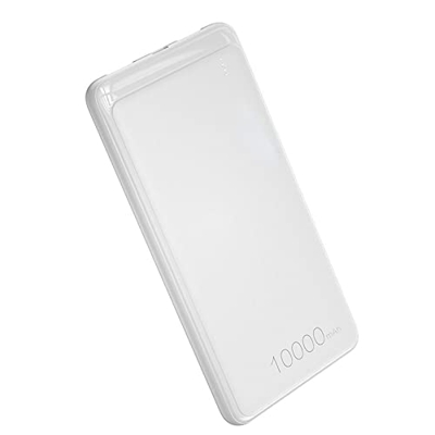Powerbank 10000 mAh USB 10000 mAh portátil externo para smartphone, tablet y más indicador para smartphone, tablet y más color blanco