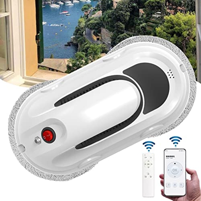 FONOBO Robot Limpiador de Ventanas, robótico de Limpieza de Vidrio Inteligente con Control Remoto, para Kit de Limpieza Inteligente de Ventanas de Azu