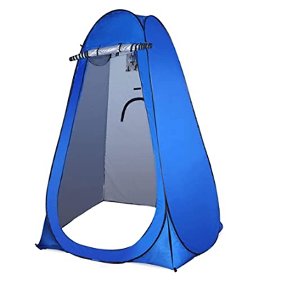 SunaOmni Tienda de Ducha portátil portátil de aderezo para Acampar con Ventana Azul.