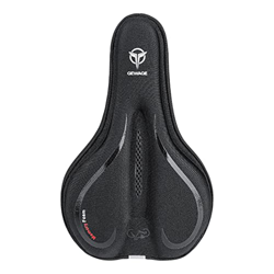Funda de asiento de bicicleta, funda de asiento de goma espesada con silicona de montaña, funda de asiento de bicicleta antideslizante, con tira refle en oferta