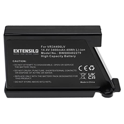 EXTENSILO Batería compatible con LG Hom-Bot VR5901LVM, VR5902KL, VR5902LV aspiradora, robot limpieza (3400 mAh, 14,4 V, Li-Ion) características